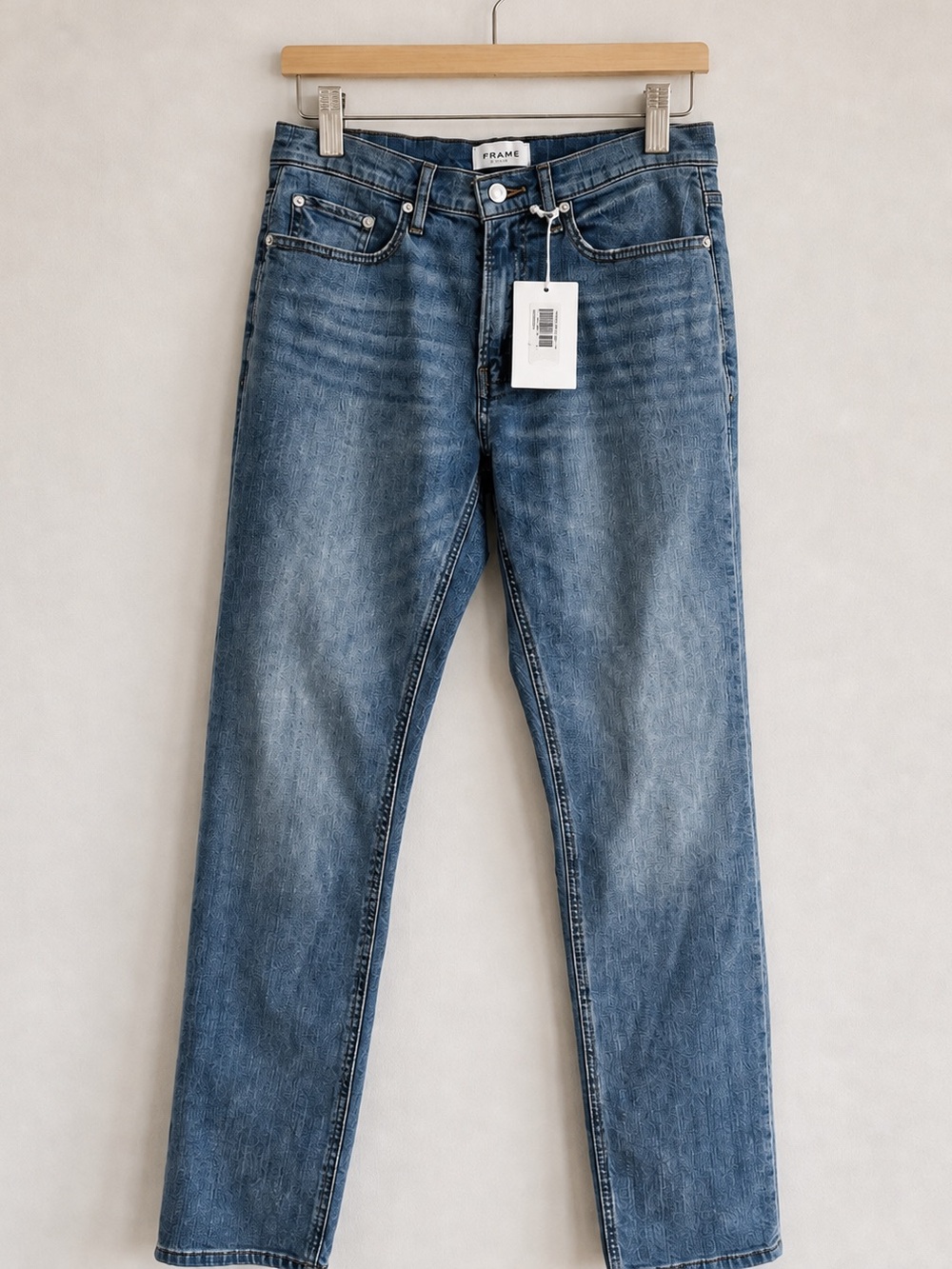 FRAME Modern Straight Blue Jeans Normcore Premium Denim | Size 30